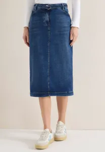 Джинсовая юбка миди Cecil, Blau