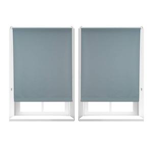 Две рулонные шторы затемняющие Relaxdays grau 90x160 см, 90 х 165 см