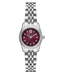 Женские часы Lexington с тремя стрелками из нержавеющей стали, 26 мм Michael Kors, silver-tone