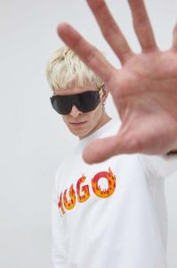 Хлопковая толстовка Hugo, белый