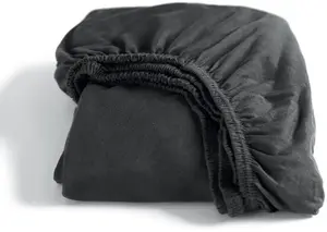 Простыня Золушка "двойной трикотаж", без утюга и узлов, высотой до 35см Cinderella 160х200-210 см, 1 шт., цвет anthrazit