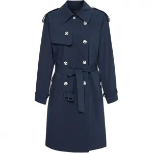 Тренч KARL LAGERFELD SS26 KARL LAGERFELD / Karl Lagerfeld Jeans, темно- синий