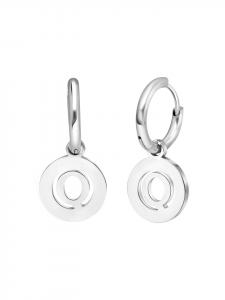 Серьги в форме буквы «Q», круглые Lucardi
