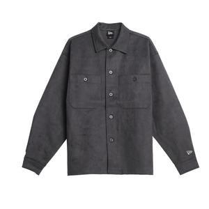 New Era Рубашка Ancient Civilization Reshaping Collection Vintage Loose Fit Distressed Casual Long Jacket, Black Unisex