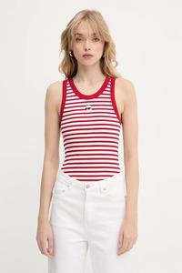 Хлопковый топ IKON Karl Lagerfeld, красный