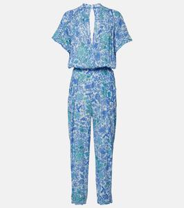 Комбинезон с принтом Poupette St Barth, Blue Ananas