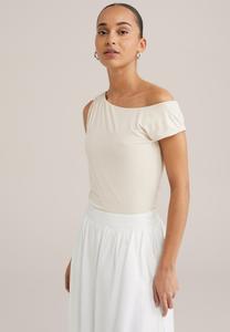 Топ OFF SHOULDER WE Fashion, бежевый