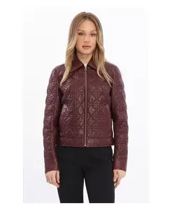 Женская кожаная куртка Furniq UK, красный