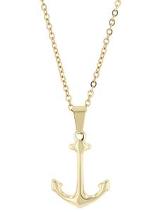 Adeliás Женский кулон из нержавеющей стали в золотом исполнении