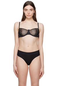 Бюстгальтер Black Shadow Stripe Wolford