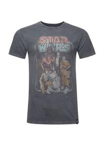 Футболка Звездные войны Возвращение джедаев в классическом дизайне Re:Covered, цвет charcoal