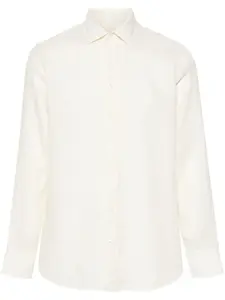 Льняная рубашка с длинными рукавами Lardini, нейтральный