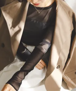 Длинная футболка из тюля Noble, цвет Black