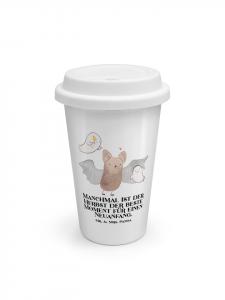 Mr. & Mrs. Panda Кофейная кружка с рисунком летучей мыши и призрака... белого цвета