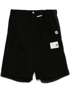 Шорты в технике пэчворк Maison Mihara Yasuhiro, черный