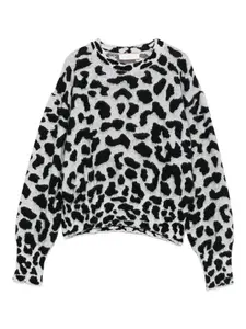 Свитер с узором Akep, серый