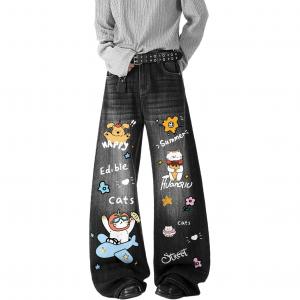 Джинсы Unisex Moderate Scimitar HUANQIU, черный