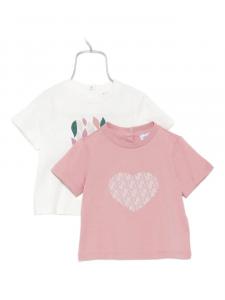 Футболки с графическим принтом Emporio Armani Kids (комплект из двух штук), белый