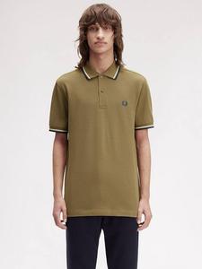 Хлопковая поло с коротким рукавом Regular Fit Fred Perry, Shdstn/Ecr/Dkpet