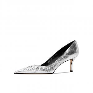 Shesrim Серебряные женские туфли на высоком каблуке, цвет Silver