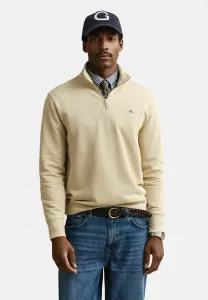 Толстовка с половинной молнией и эмблемой reg shield Gant, Oat Beige