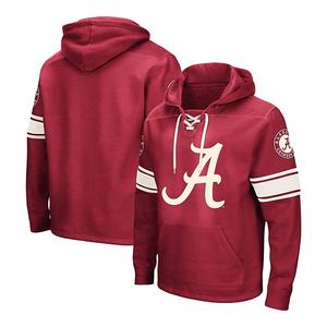 Мужской малиновый хоккейный худи с завязками Alabama Crimson Tide Big & Tall Colosseum