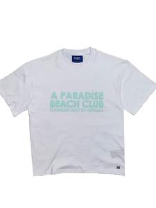 Футболка Pequs A Paradise Beach Club Front Logo, White