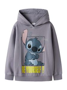NAME IT Толстовка 'NKFDYS STITCH' в цвете слива, розовато-лиловый