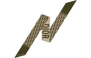 DIOR Шёлковый шарф женский зелёный, Green