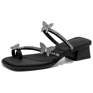 Тапочки-слайды женские с противоскользящей подошвой GEMEIQ, Black