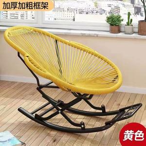 Fantasy Кресло-качалка x-shaped large thickened reinforced, желтое