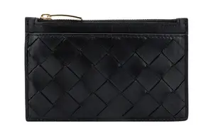 Bottega Veneta Кожаный кошелек для женщин черный