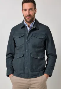 4 накладных кармана, кожаная куртка Jp1880, Deep Sea Blue