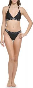 Женский комплект бикини Calvin Klein с заниженной талией и треугольными чашечками и логотипом, Black Logo