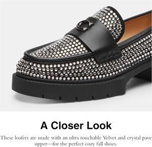 Женские лоферы COACH Leah на платформе, черный