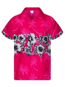 Блуза King Kameha Flower Chest, розовый