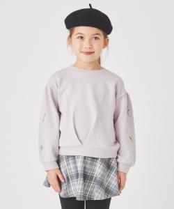 Толстовка с вышитыми рукавами Ever Closet, цвет Lavender