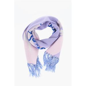 Шарф KIDSUPER из смесовой шерсти с бахромой Puma, Pink