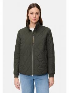 Camel Active Стеганая куртка с карманами, темно-зеленого цвета