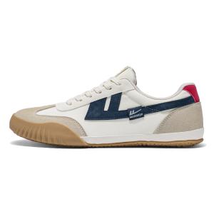 WARRIOR Прочные дышащие легкие низкие кеды мужские бежево-серые темно-синие, цвет Beige Gray Dark Blue