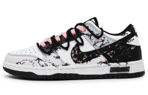 Nike Данк скейтборд кроссовки унисекс низкие черно-белые