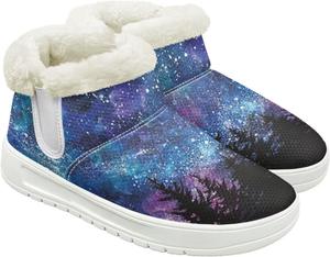 Женские зимние ботинки JoyLamoria для спорта и пеших прогулок, утепленные, короткие, для улицы, Tree Galaxy