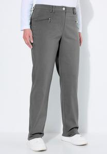 Брюки Ulla Popken THERMAL STRETCH FIT MONY, Graphite Grey/Grey