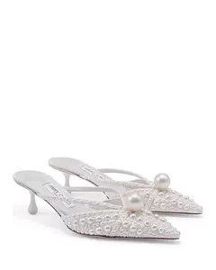 Женские туфли-мюли Sana 50 Jimmy Choo, белый