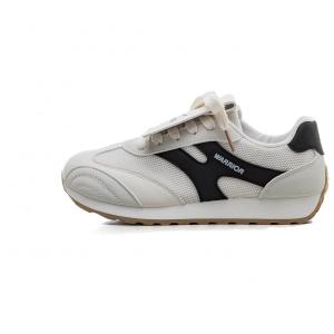 WARRIOR Дышащие и легкие низкие повседневные туфли женские бежево-черного цвета