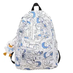 Нейлоновый рюкзак унисекс регулярный граффити белый/комикс стиль 1/комикс стиль 2 Deli Bear, комикс стиль 2 ленты для принтера подвеска