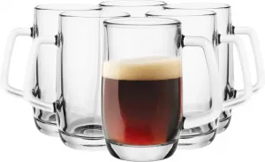 Набор пивных бокалов Glasmark Krosno объемом 0,3 литра, бокалы для пива, пивные кружки, бокалы для крафтового пива, пивной бокал, стакан для питья, можно мыть в посудомоечной машине, 6 x 300 мл Glasmark KROSNO 1992