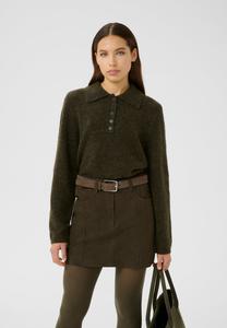 Поло Gestuz GZALPHA POLO PULLOVER, Olive Mélange/Olive