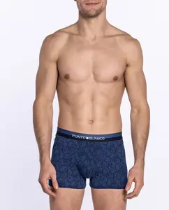 Набор из 2 мужских вязаных боксеров темно-синего цвета Punto Blanco, тёмно-синий