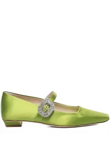 Балетки Мэри Джейн Belle Vivier Roger Vivier, зеленый